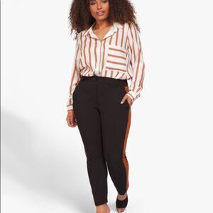 DEX Plus Size Side Stripe Pants